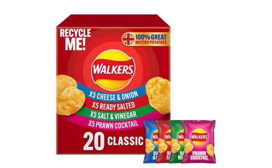 Walkers Classic Pack 20 x 25g