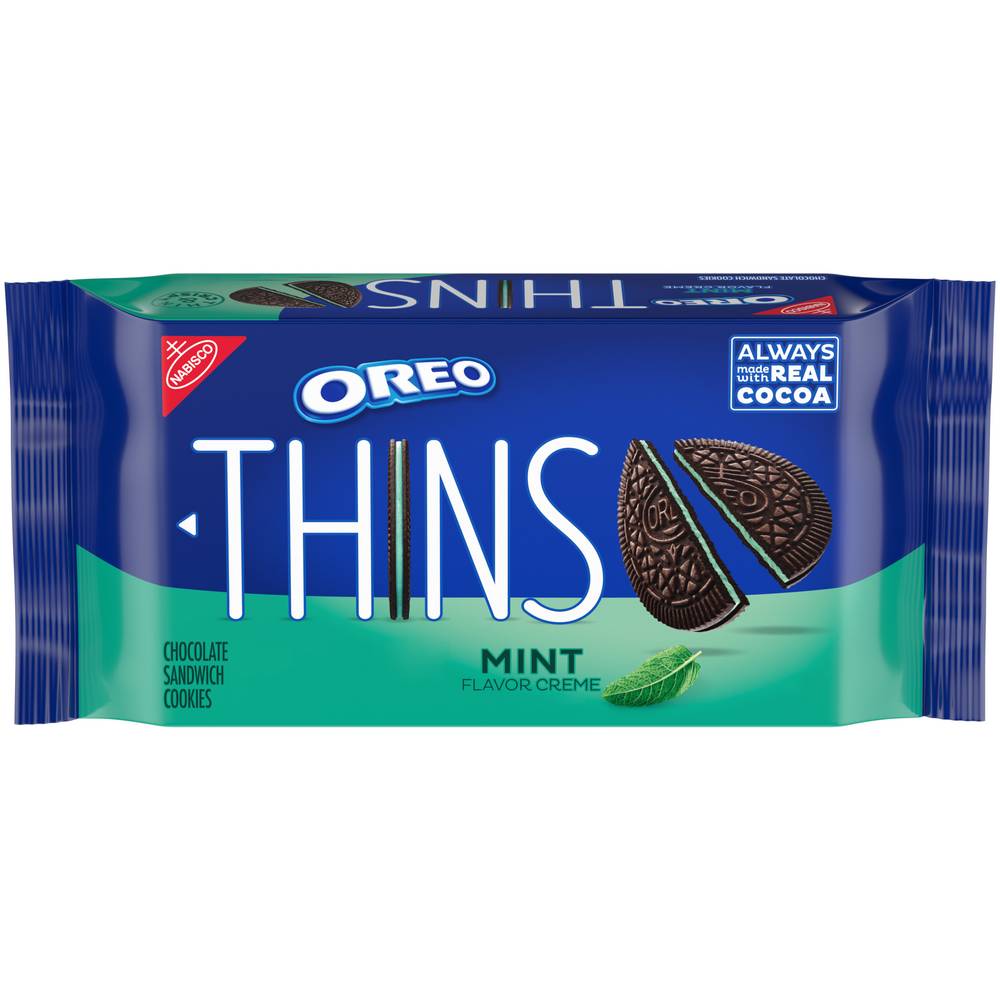 Oreo Nabisco Chocolate Sandwich Cookies, Mint (9.21 oz)