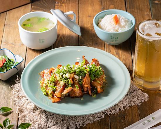 日式薑汁松阪豬肉燒 Japanese Roasted Pork Jowl with Ginger Sauce