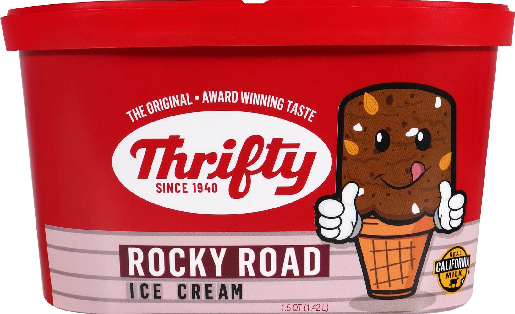 Thrifty Rocky Road Ice Cream (48oz count)