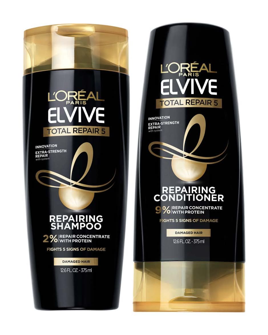 Elvive Advanced Haircare Total Repair 5, Shampoo & Conditioner (25.2 fl oz, 2 ct)
