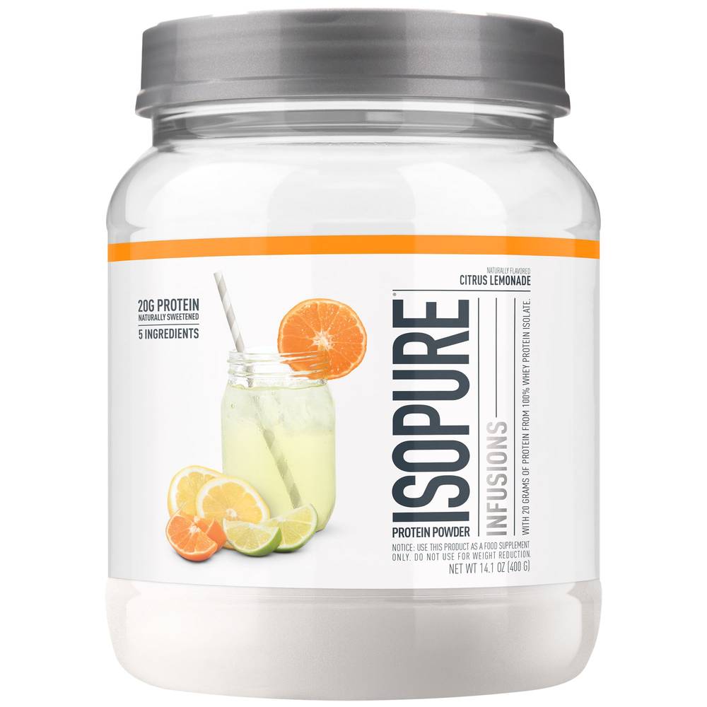 Isopure Infusions Protein Powder (14.1 oz) ( citrus lemonade)