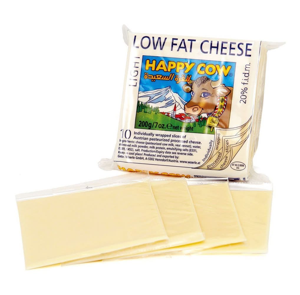快樂牛 乾酪切片 - 低脂 (10 入)