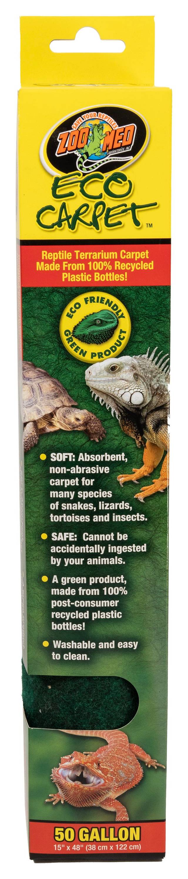 Zoo Med Eco Carpet Reptile Terrarium Carpet, 50 Gal