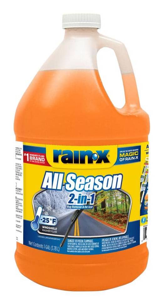 Rain-X 128 Fl. Oz. -25°F 2-In-1 With Bug Remover Windshield Washer Fluid