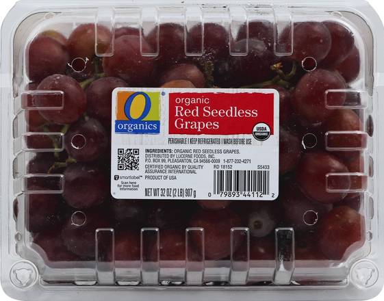 Order O Organics · Organic Red Seedless Grapes (2 lb) food online from Safeway store, Eureka on bringmethat.com