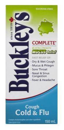 Buckley's Complete Plus Extra Strength Cold & Flu Mucus Relief Syrup (250 ml)