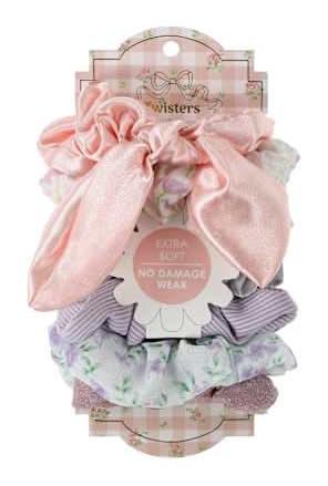 Scrunchies 7-Pack Pink Multi