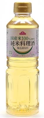 トップバリュ　国産米１００％使用　純米料理酒　５００ｍｌ