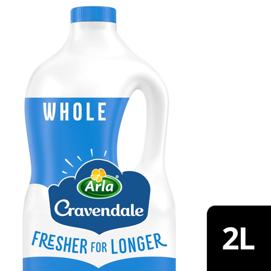 Cravendale Arla Filtered Fresh Whole Milk (2L)