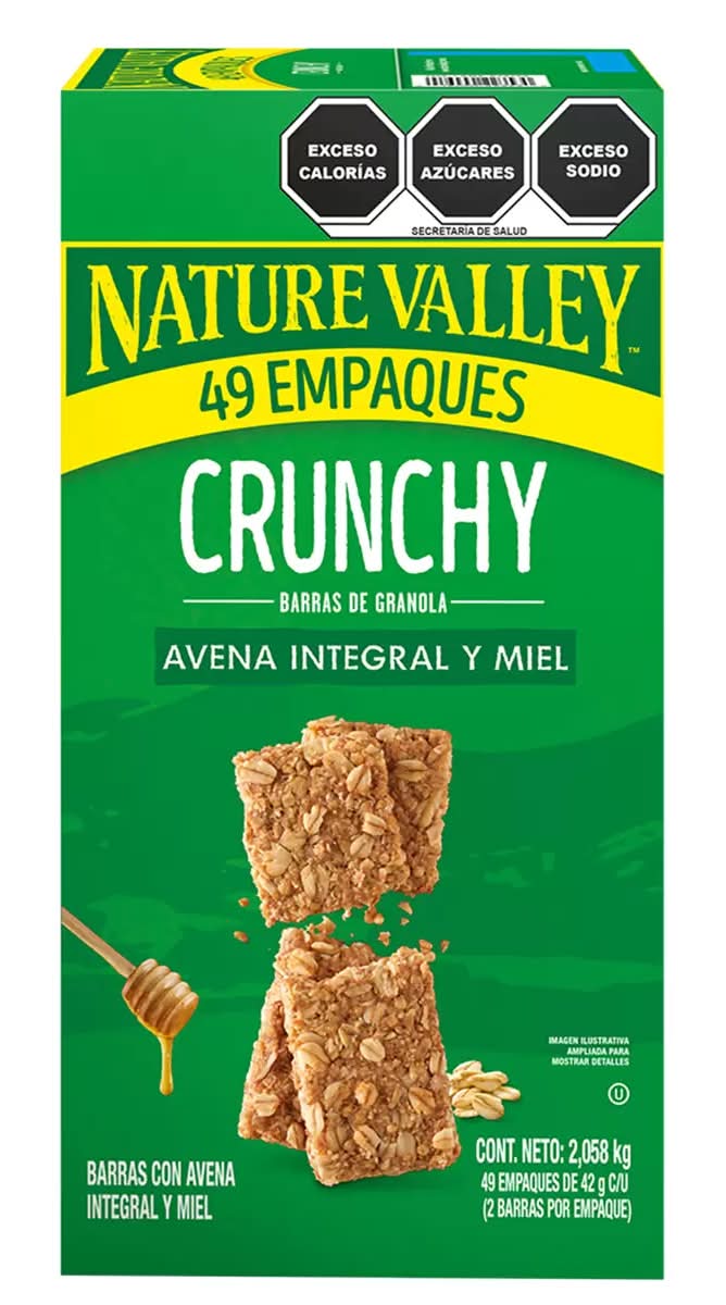 Nature Valley · Crunchy barras de granola con avena integral y miel (49 x 42 g)