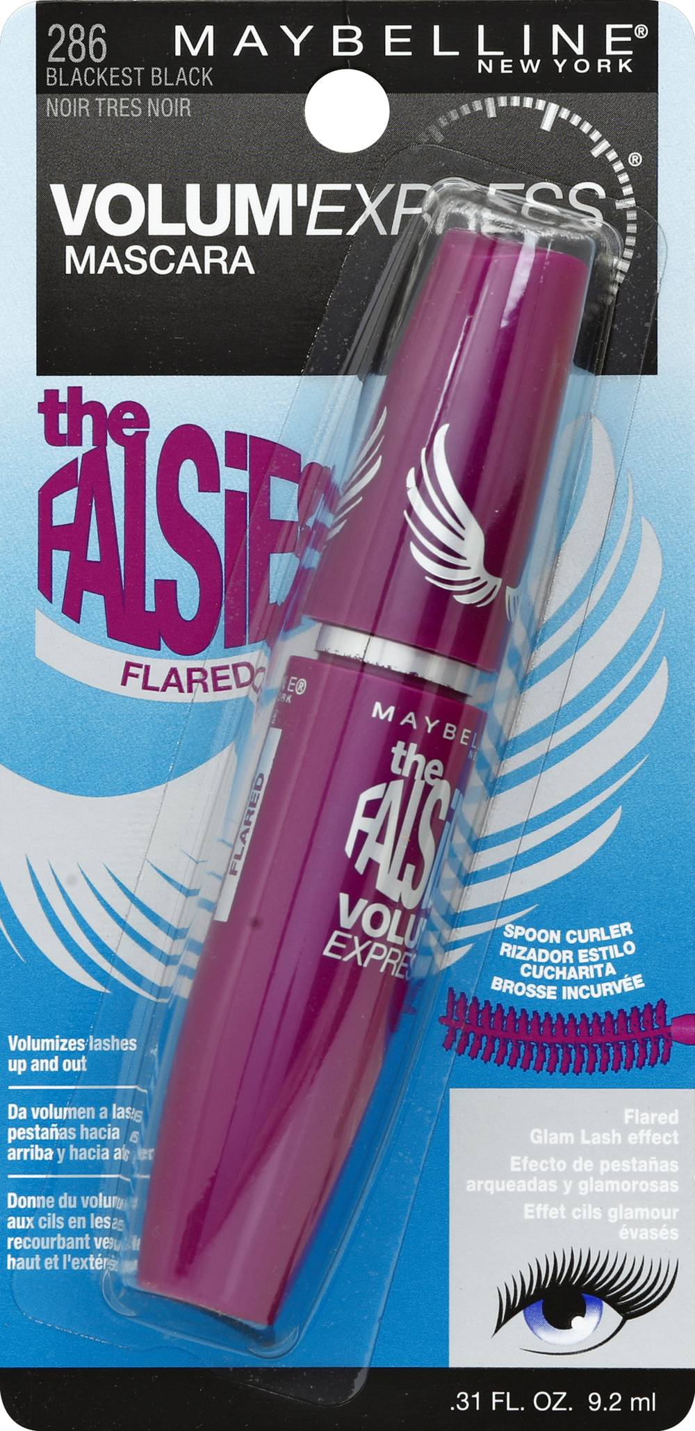 Maybelline The Falsies Flared 286 Volum' Express Mascara, Black (0.4 fl oz)