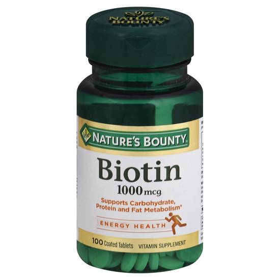 Nature's Bounty Biotin 1000 Mcg Energy Health (100 ct)
