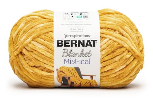 Bernat Blanket Mist Ical Yarn, Sunshine (10.5 oz)