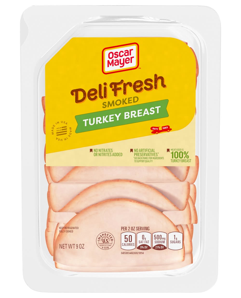 Oscar Mayer Deli Fresh Smoked Turkey Breast (9 oz)