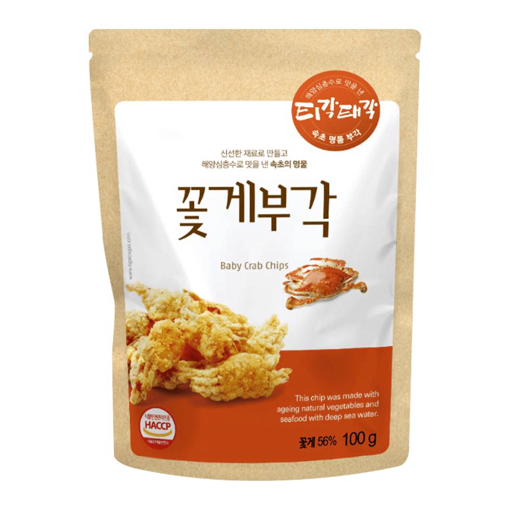 Gangwon tigaktegak baby crab chips