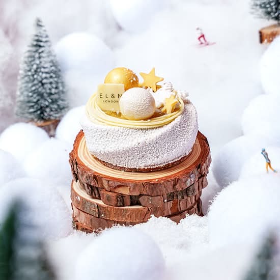 Snowy Pecan Nest Cake