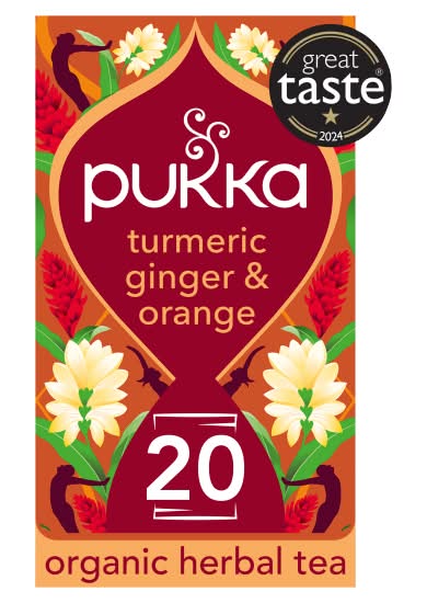 Pukka Organic Turmeric Active Herbal Tea Sachets (36g)