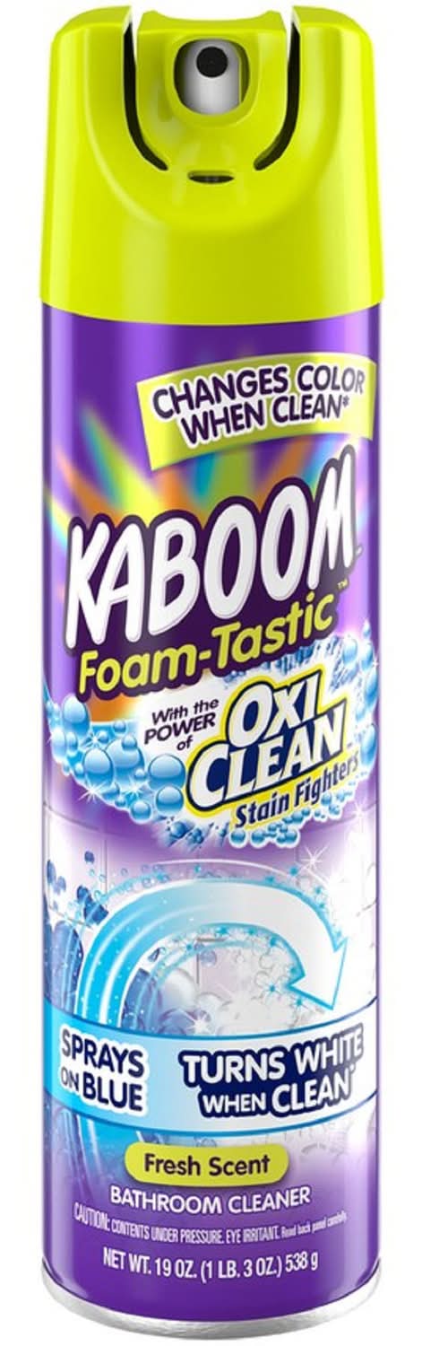 Kaboom Oxiclean Fresh Clean Scent Bathroom Cleaner 19 Oz Foam