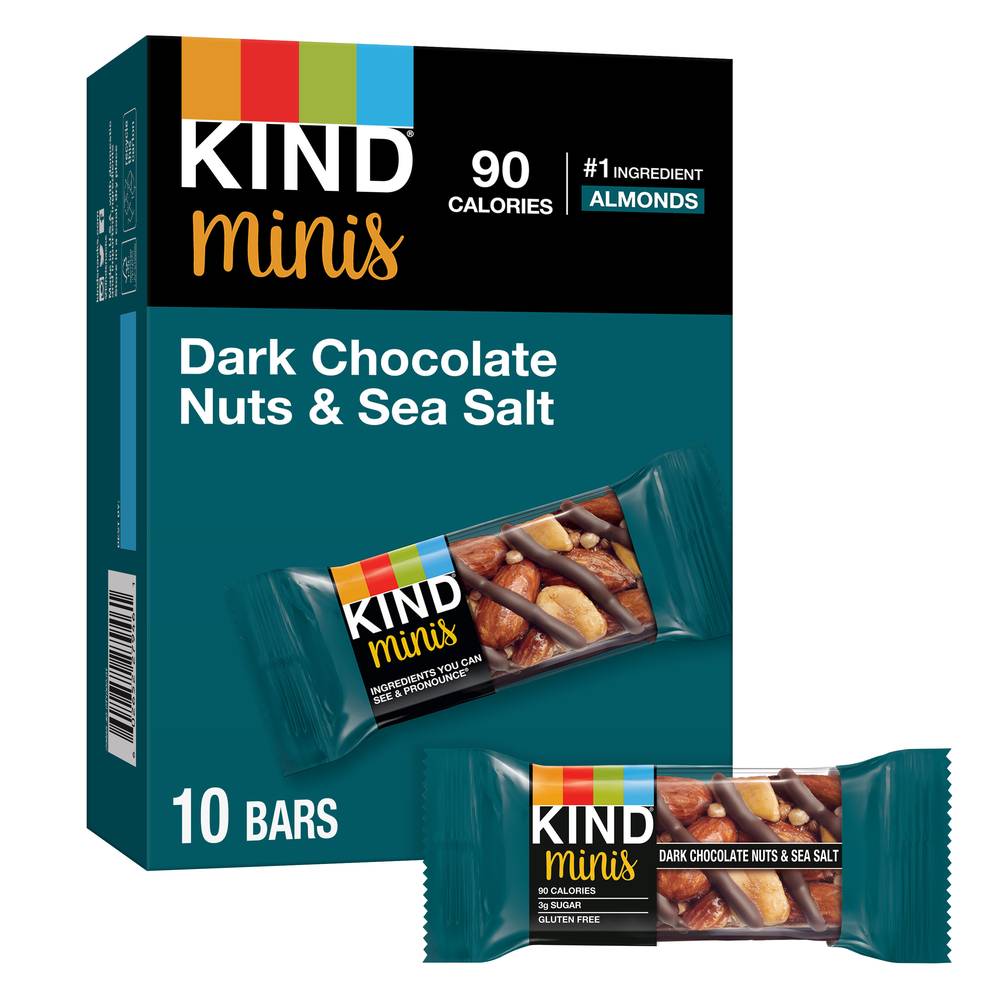 Kind Dark Chocolate Nuts & Sea Salt Bars (10 ct)