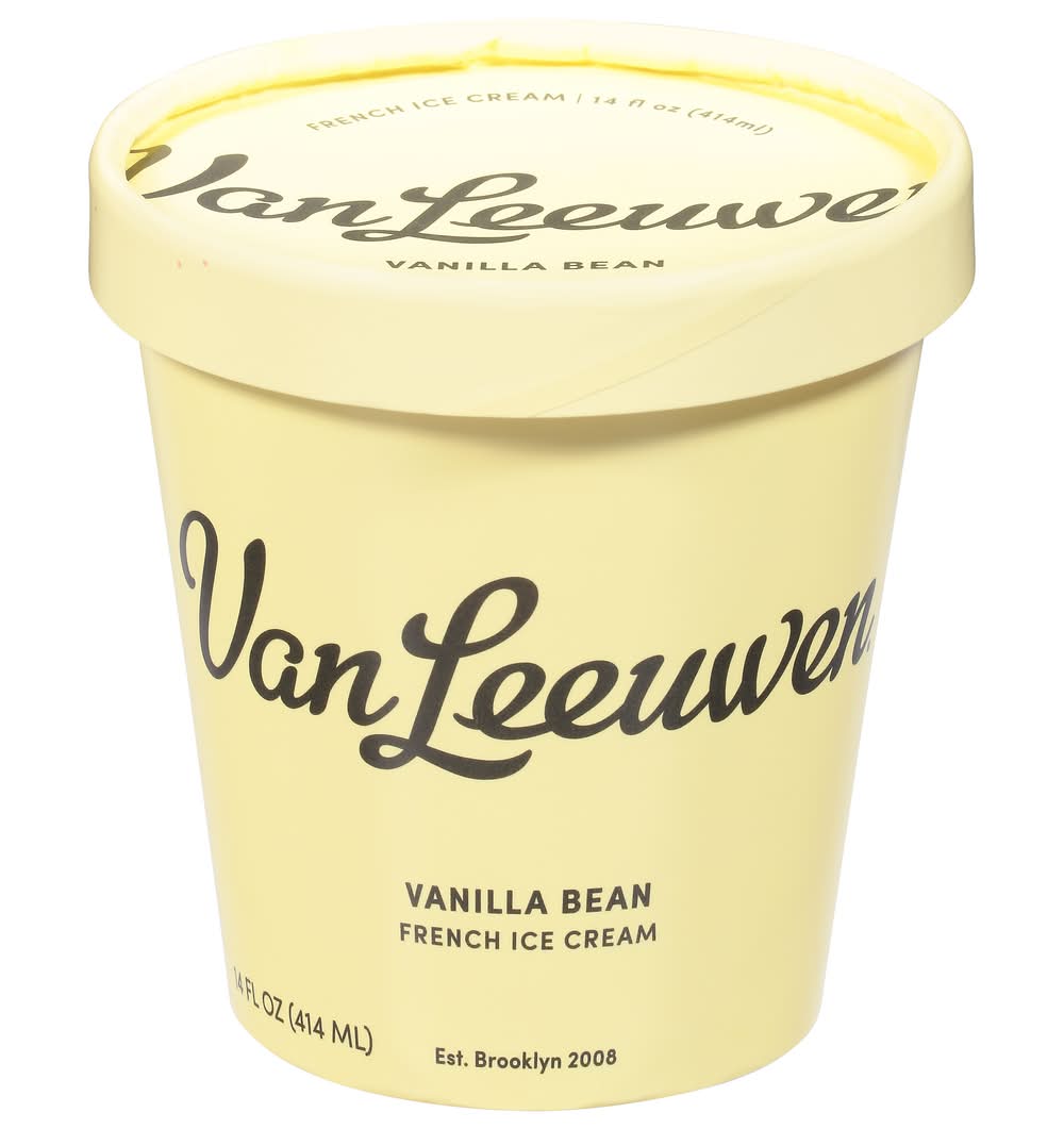Van Leeuwen French Ice Cream, Vanilla Bean (14 fl oz)