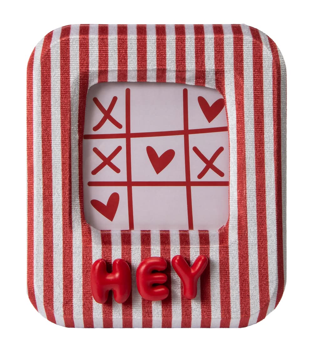 Striped Photo Frame Red Stripes Hey