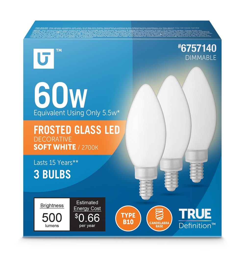 Meijer - Meijer Led 9.5w A19 Dimmable Light Bulb, Daylight, 60w