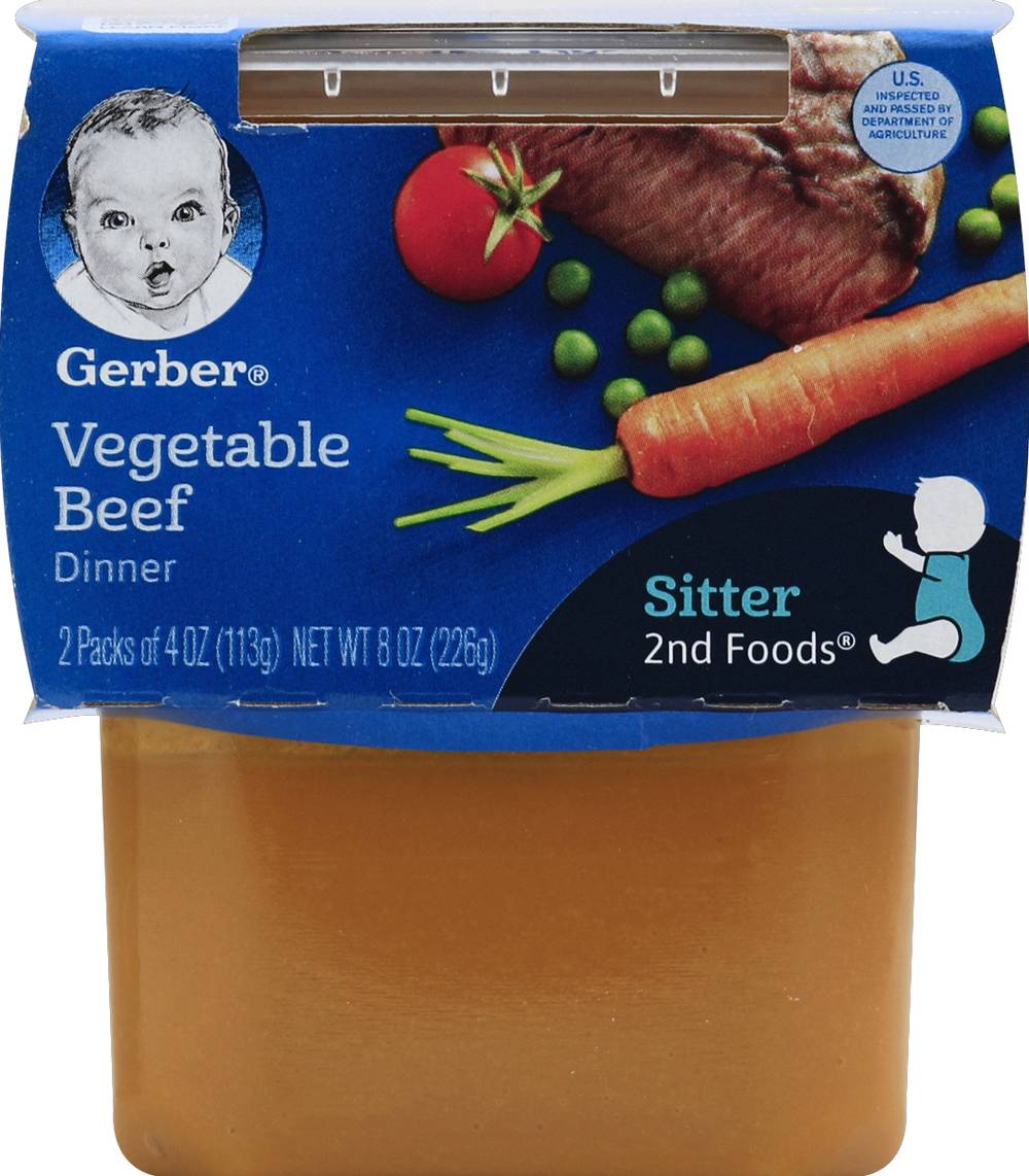 Gerber Power Blend Mealtime For Baby Vegetable Beef (8 oz)