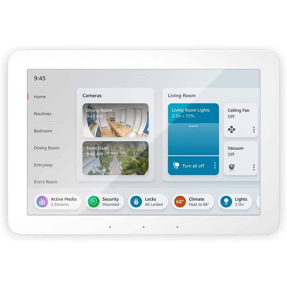 Amazon Echo Hub 8 In. Smart Home Control Panel With Alexa Compatible With Over 140,000 Devices