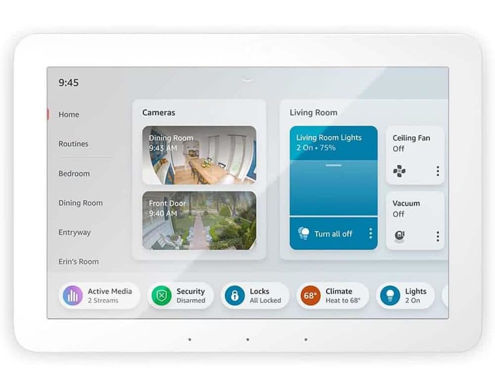 Amazon Echo Hub 8 In. Smart Home Control Panel With Alexa Compatible With Over 140,000 Devices