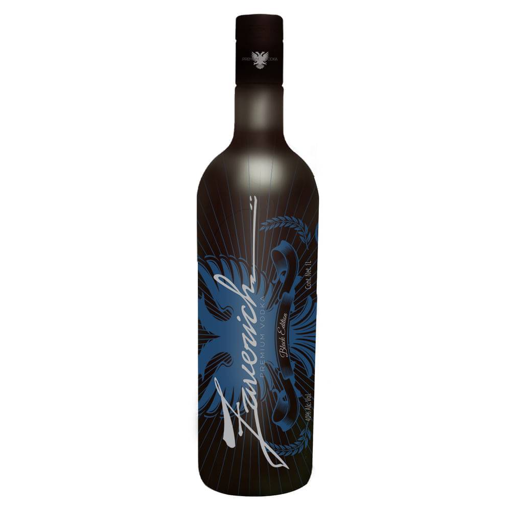 Zaverich vodka premium black (botella 1 l)