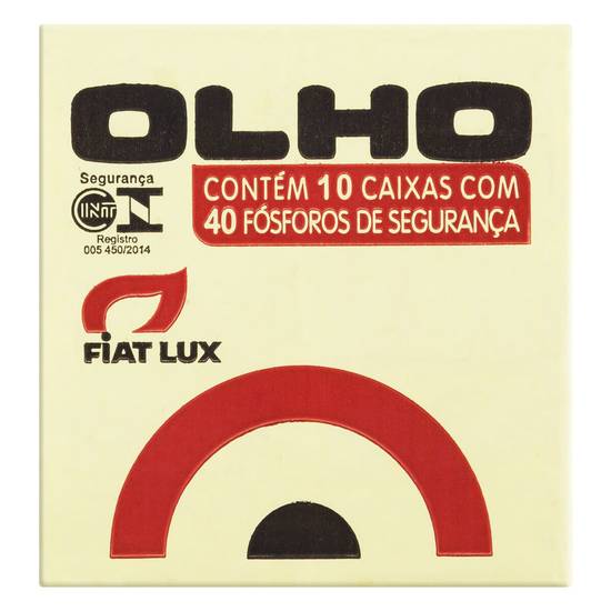 Fiat Lux fósforos de segurança olho (10 un)