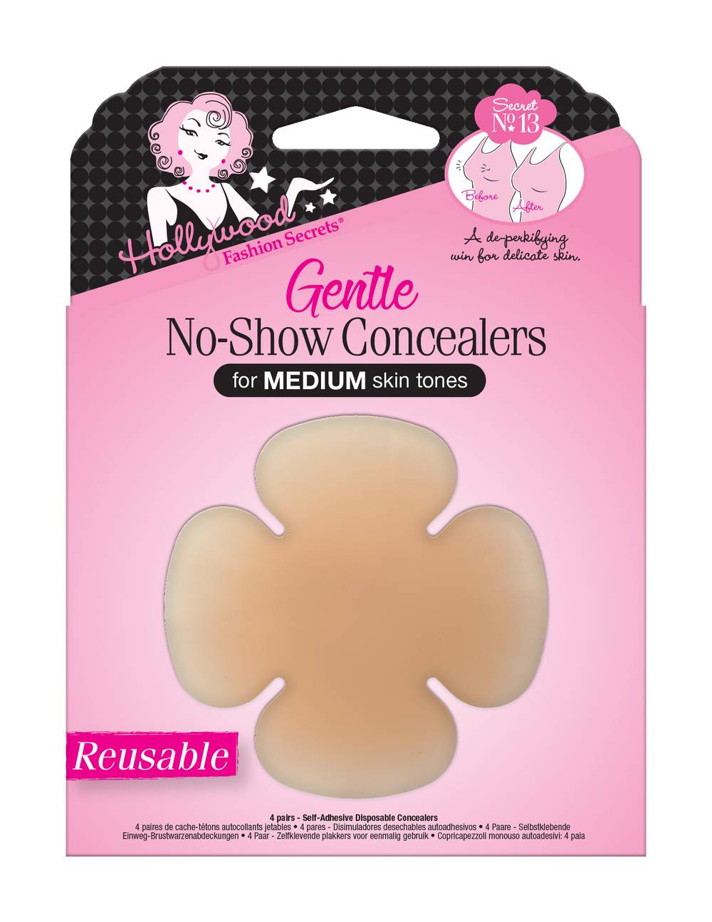 Hollywood Fashion Secrets Gentle No-Show Concealers (medium)