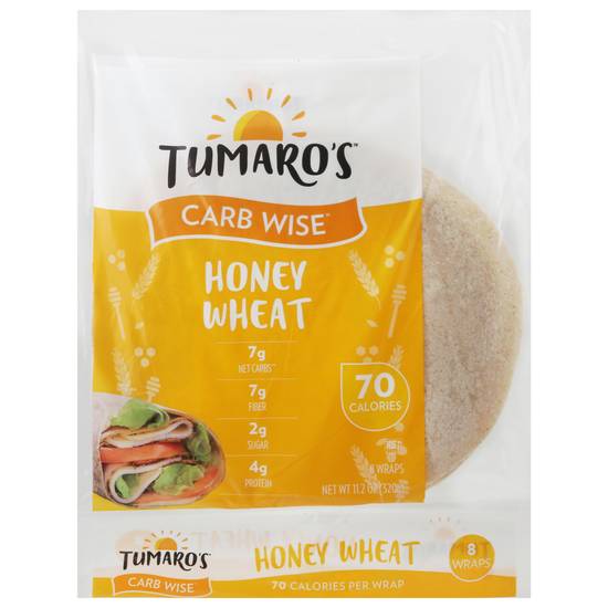 Tumaro's Carb Wise Honey Wheat Tortilla Wraps (8 ct)