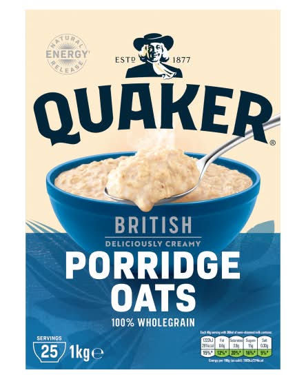 Quaker Rolled Porridge Oats (1kg)