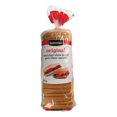 Selection Original Enriched White Sliced Bread (675 g)