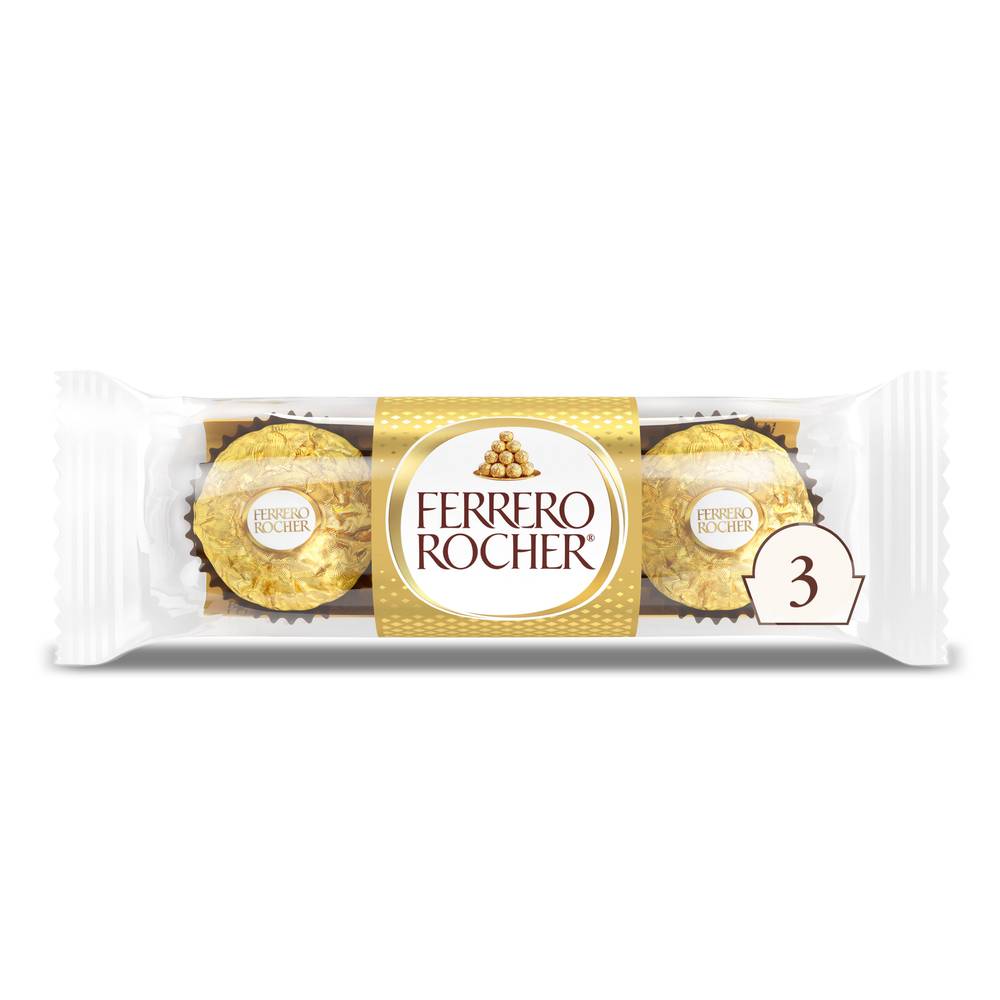 Ferrero Rocher Fine Hazelnut Chocolates (3 ct, 1.3oz)