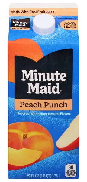Minute Maid Pasteurized 5% Juice Blend, Peach Punch (59 fl oz)