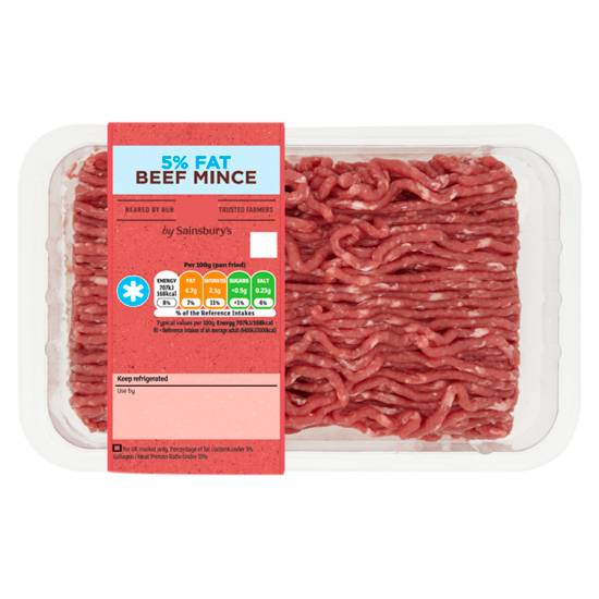 Sainsbury's British 5% Fat Beef Mince (500g)