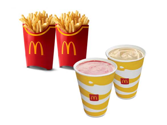 2 McShake y 2 McPapas® Grandes