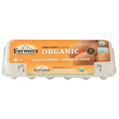 Farmers Bootleg Organic Large Brown Eggs (24 oz, 12 ct)