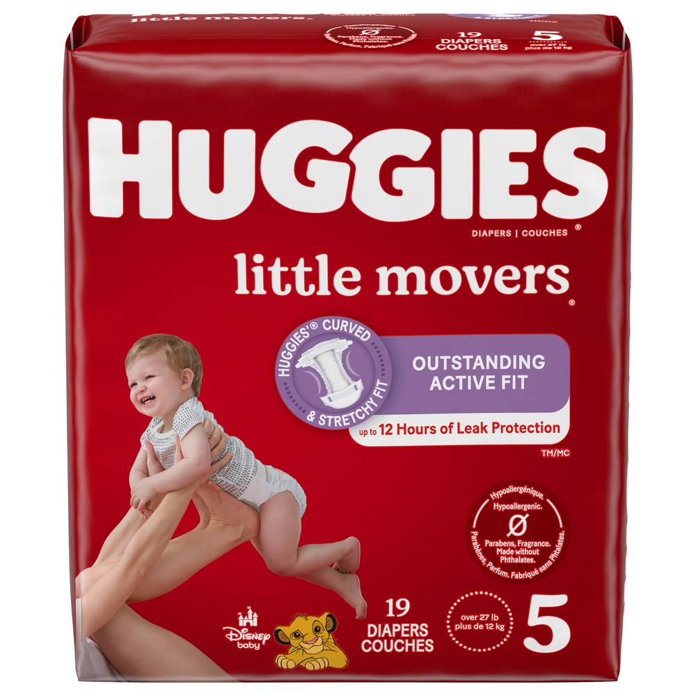 Huggies Disney Baby Little Movers Diapers, Size 5 (19 ct)