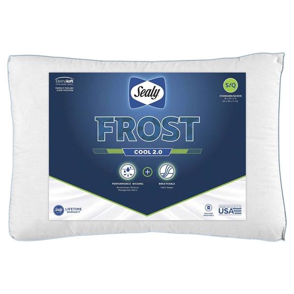 Sealy Frost Cool Touch Pillow, Standard/Queen