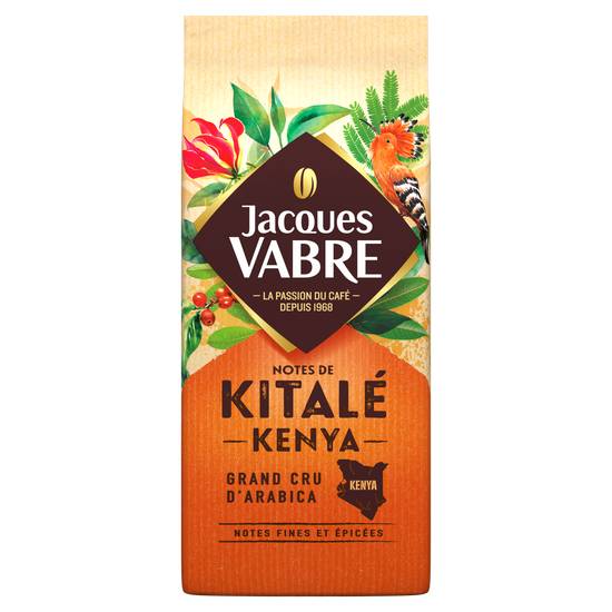 Jacques Vabre - Café moulu notes de kitalé kenya 100% arabica (250 g)
