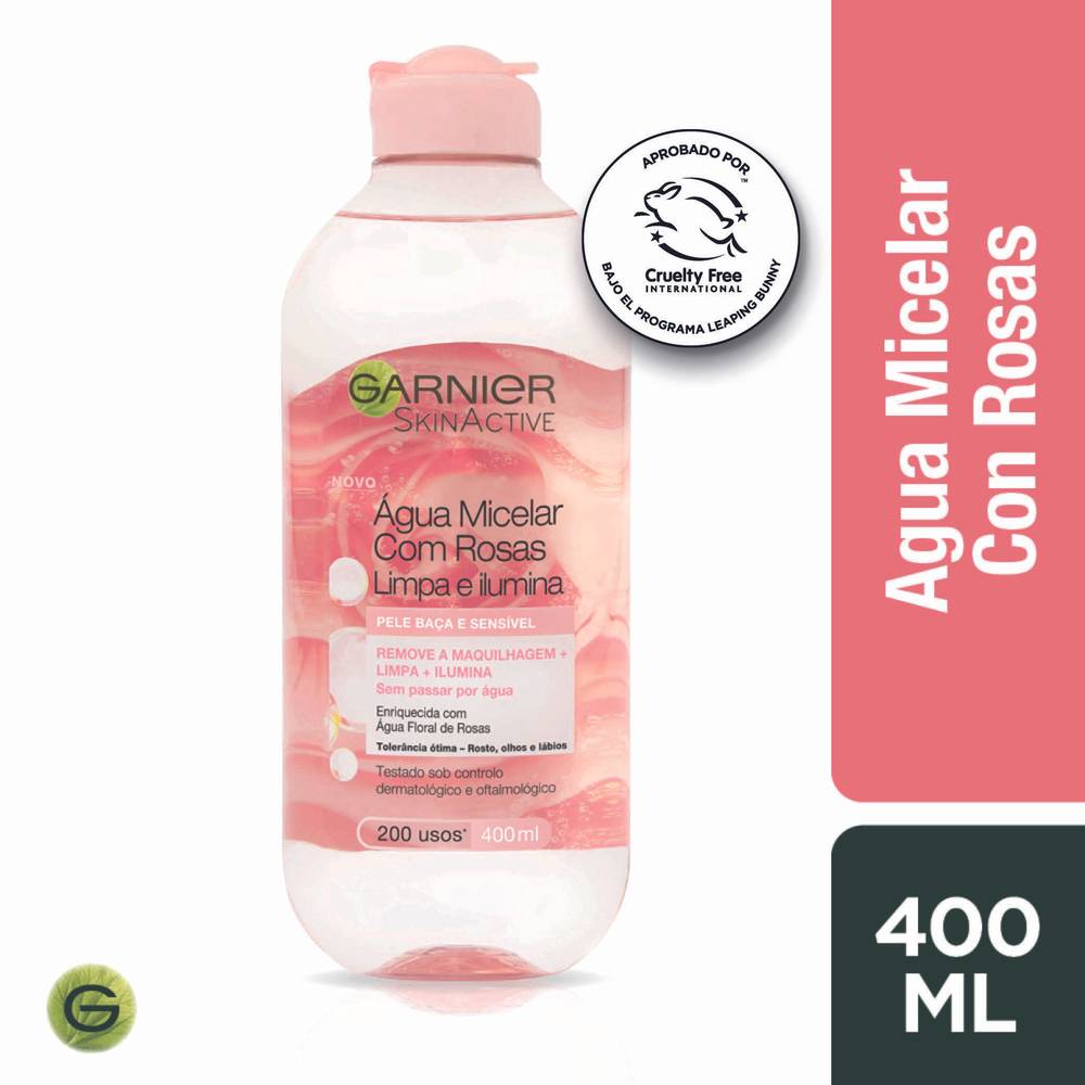 Garnier skin active agua micelar rosas