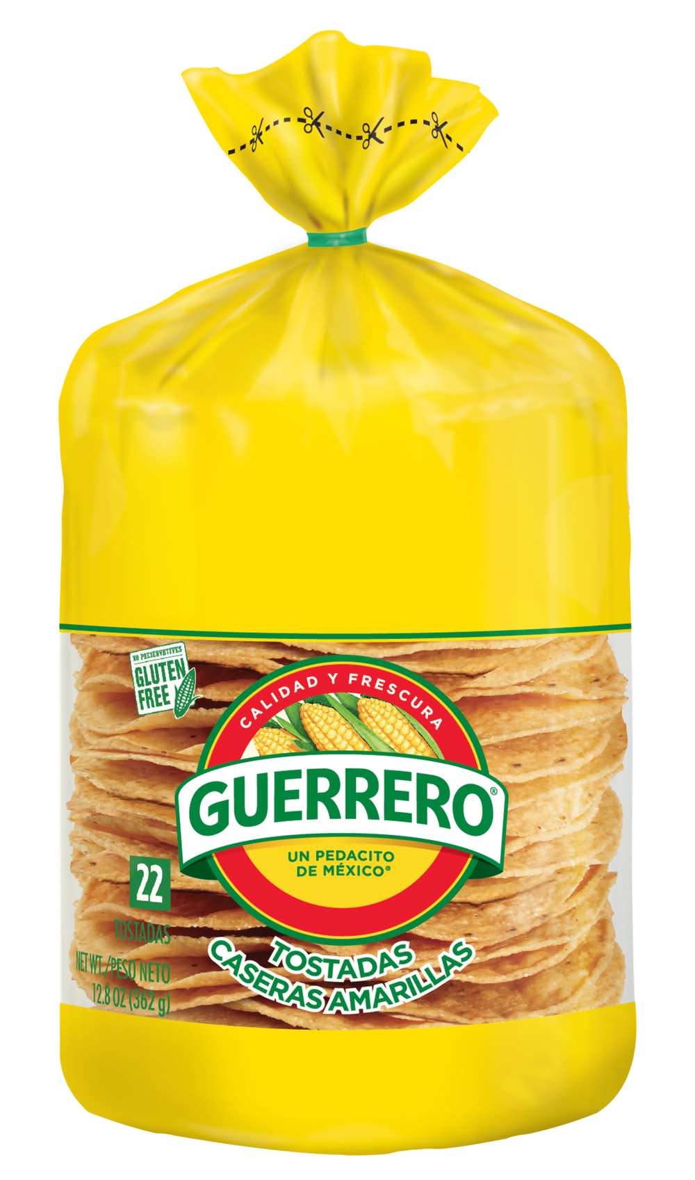 Guerrero Caseras Amarillas Tostadas (12.8 oz, 22 ct)