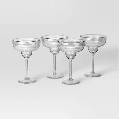 Threshold Margarita Cocktail Glass Set 14.75 oz (4 ct)