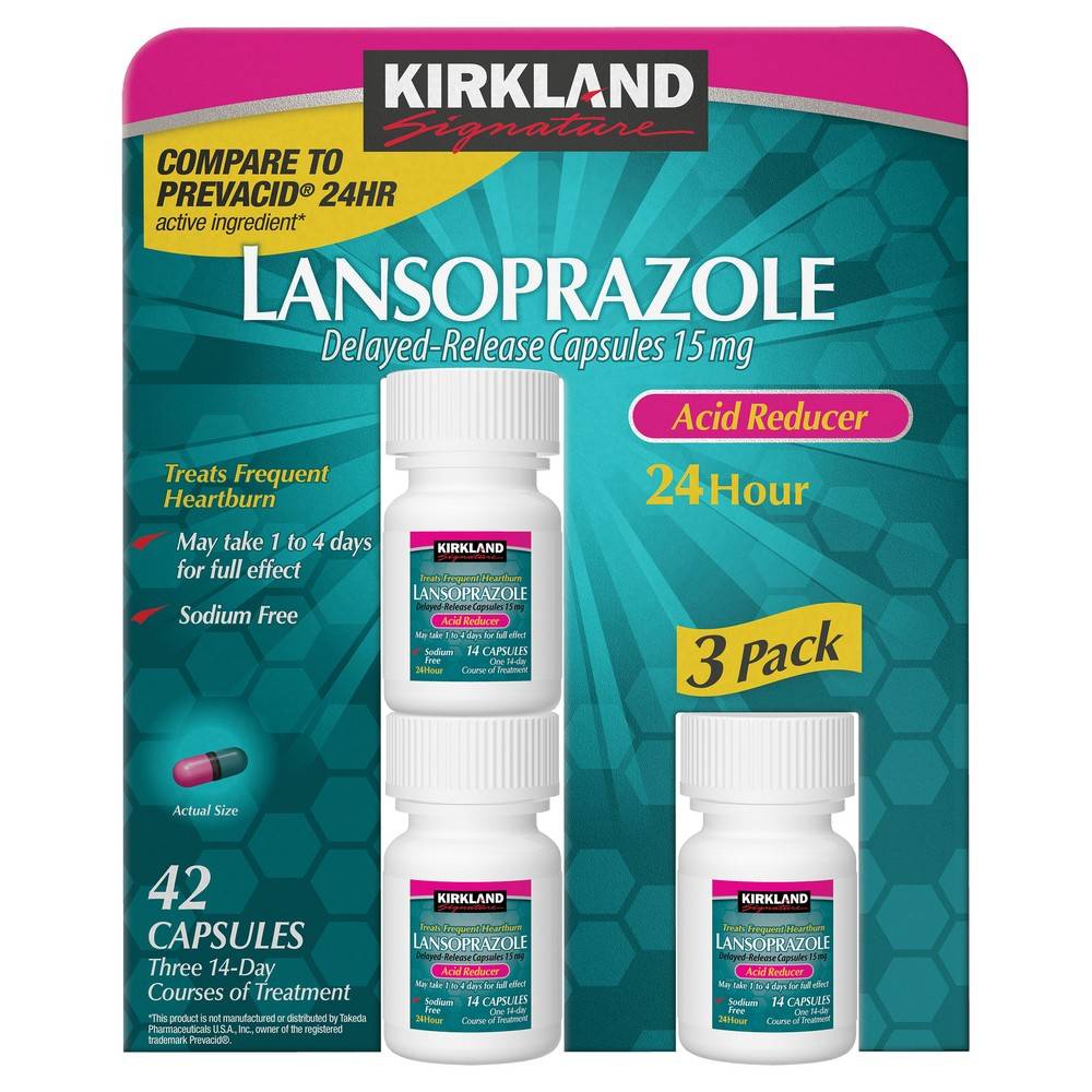 Kirkland Signature Lansoprazole 15 mg Capsules