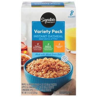 Signature Select Instant Oatmeal Variety pack (11.5 oz, 8 ct)