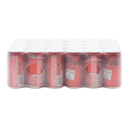 Dispensador de latas de refresco cromado con latas de cola Modelo